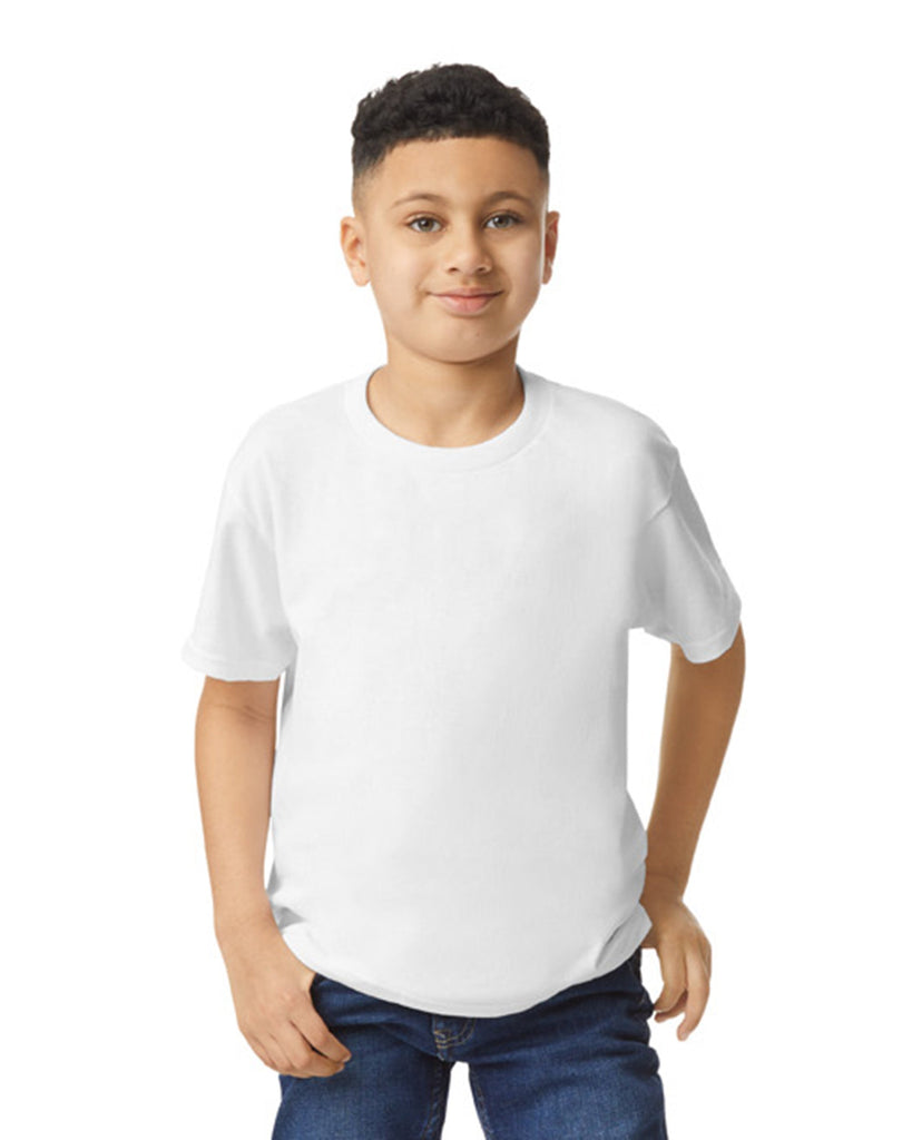 Youth X-Large White Gildan 5000B 